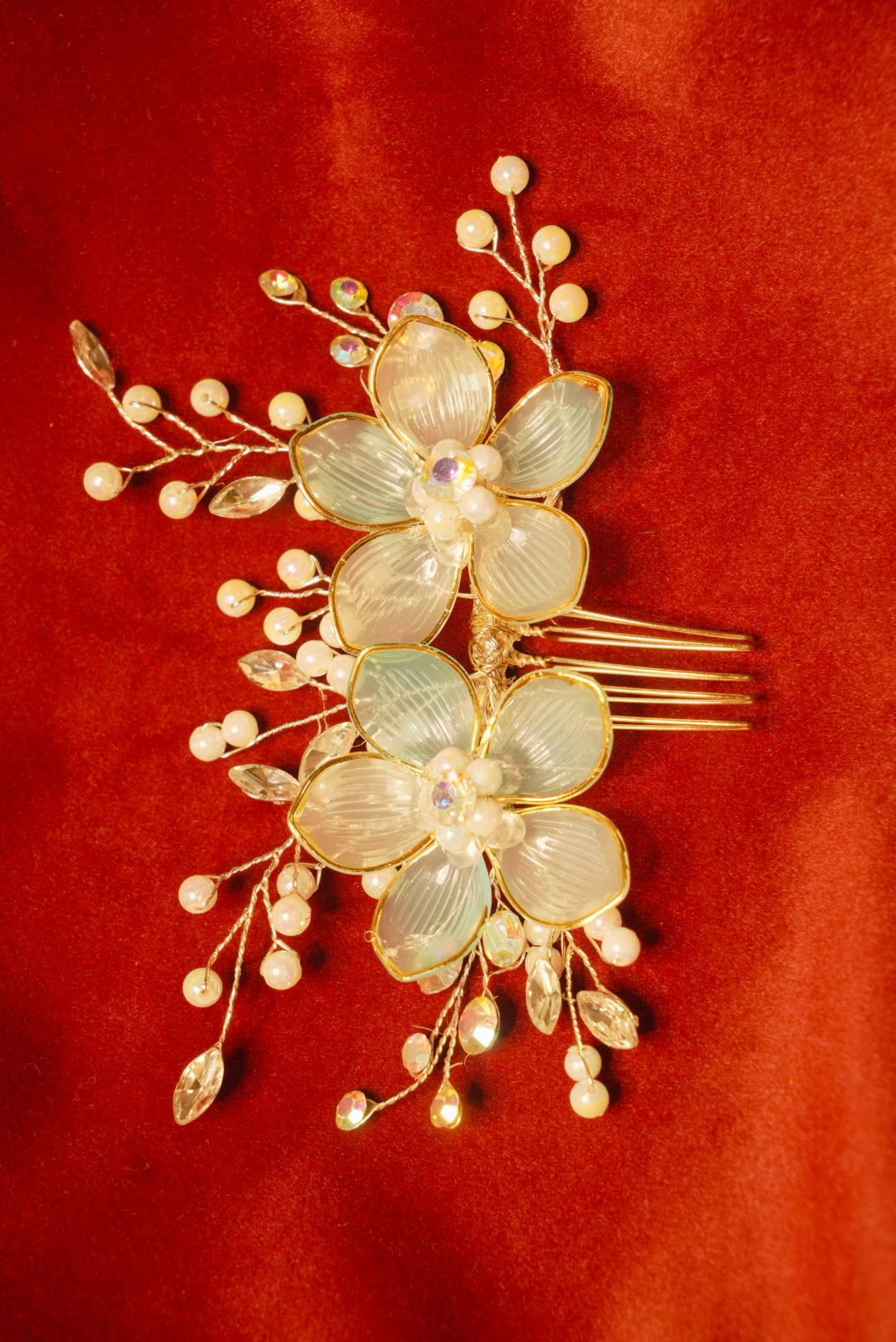 Sky Blue Floral Clip