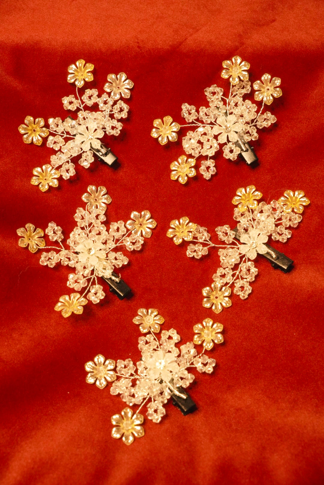 Belle Clips ~ Yellow 🌹 ( Set of 5 )