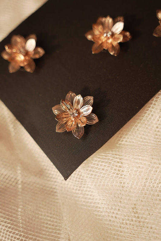 Golden Velcro Flowers