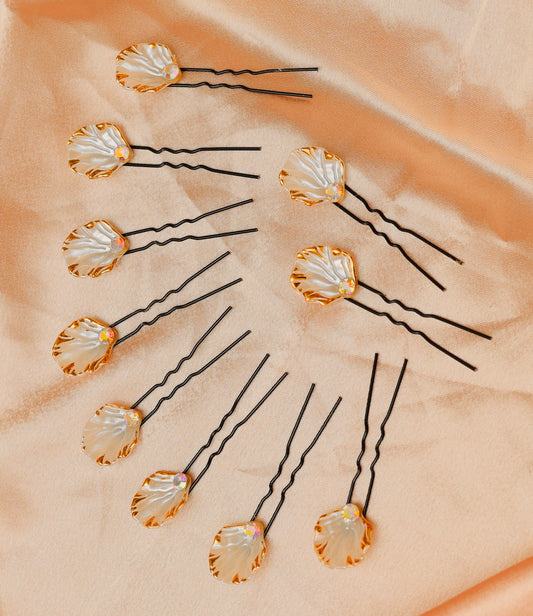 Ariel Shell Pins 🧜♀️ ( Pack of 10 )