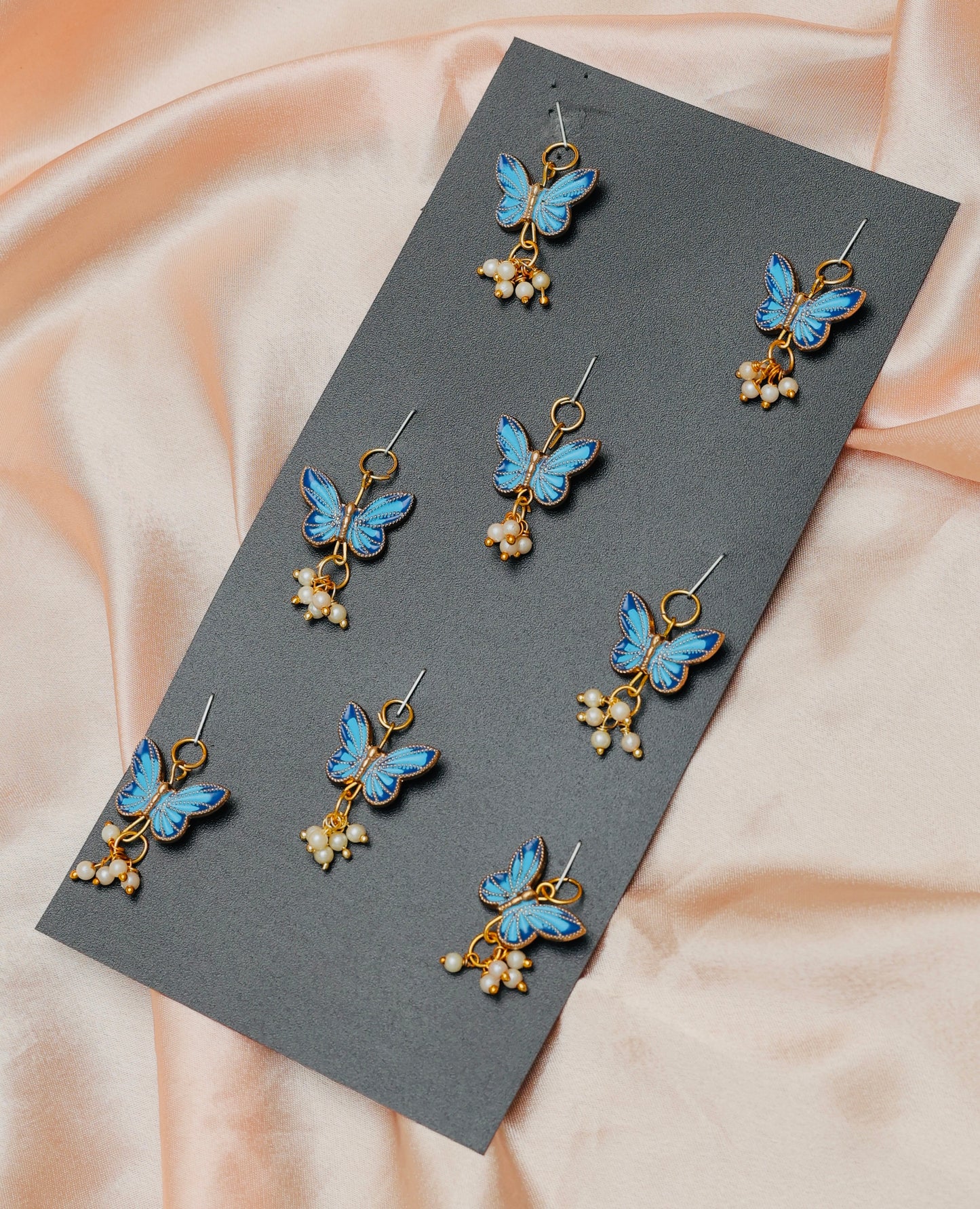 Blue Pearly Butterflies 🦋 ( Pack of 8 )