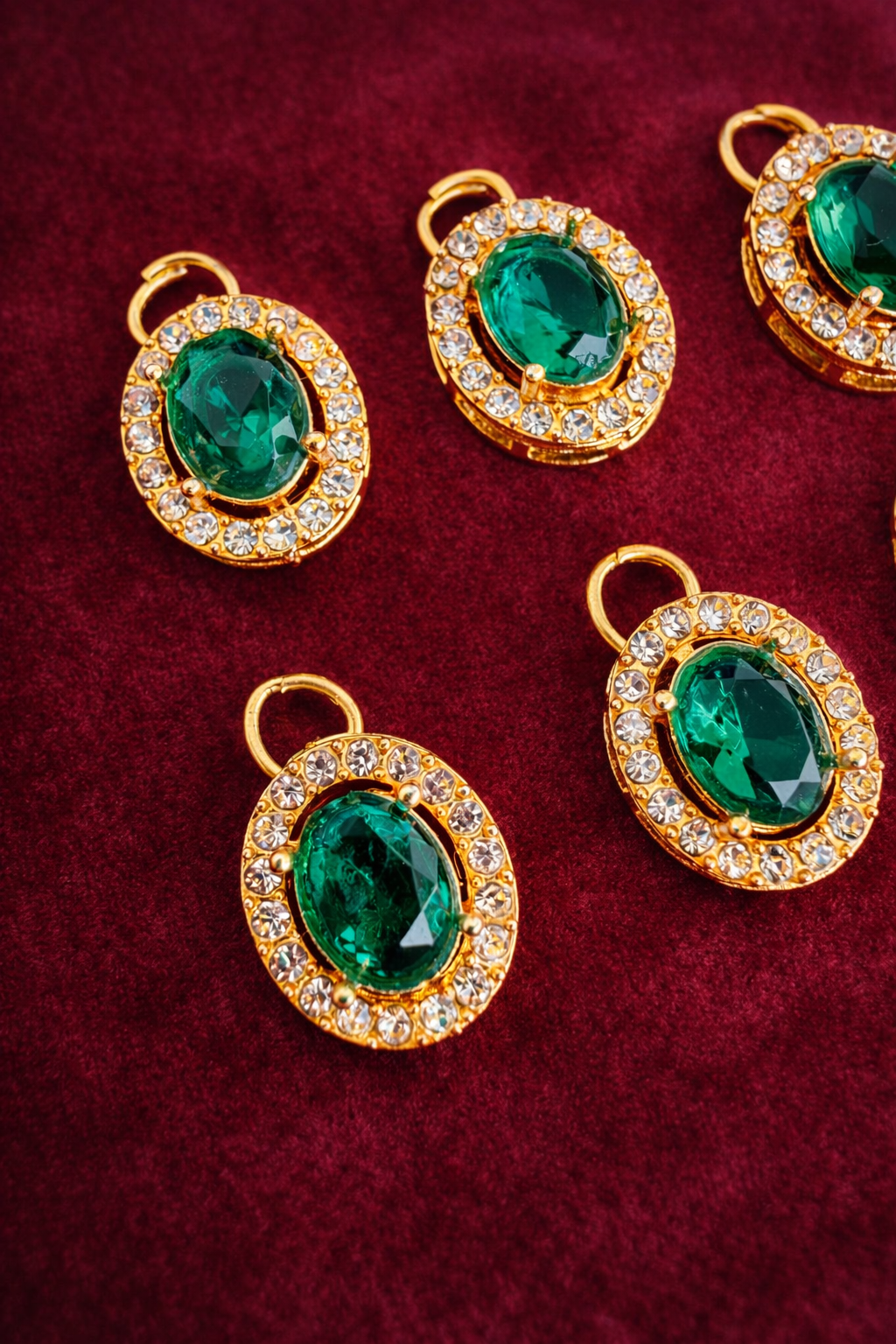 Mumtaz ~ Emerald Green Hair Pins ( Pack of 6 )