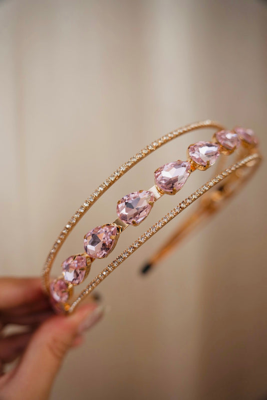 Pink Fairy Crystals Hairband