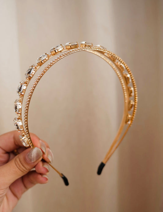 White Fairy Crystals Hairband