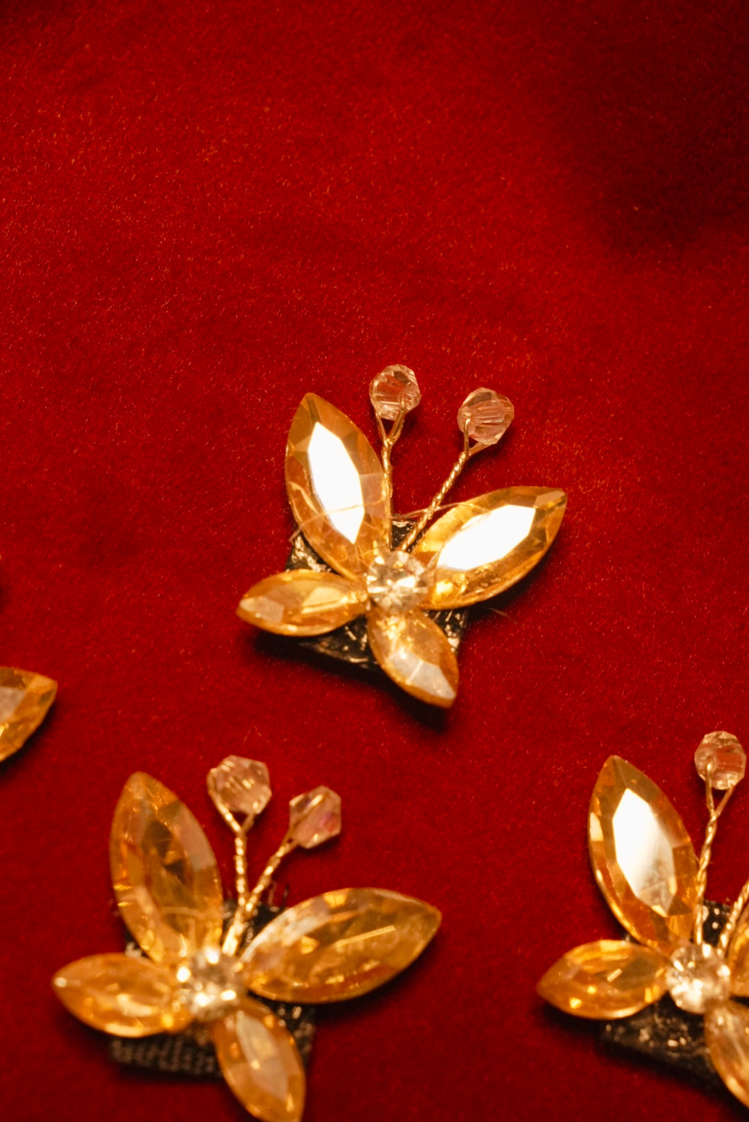 Crystal Butterflies 🦋 Golden ( Set of 6 )