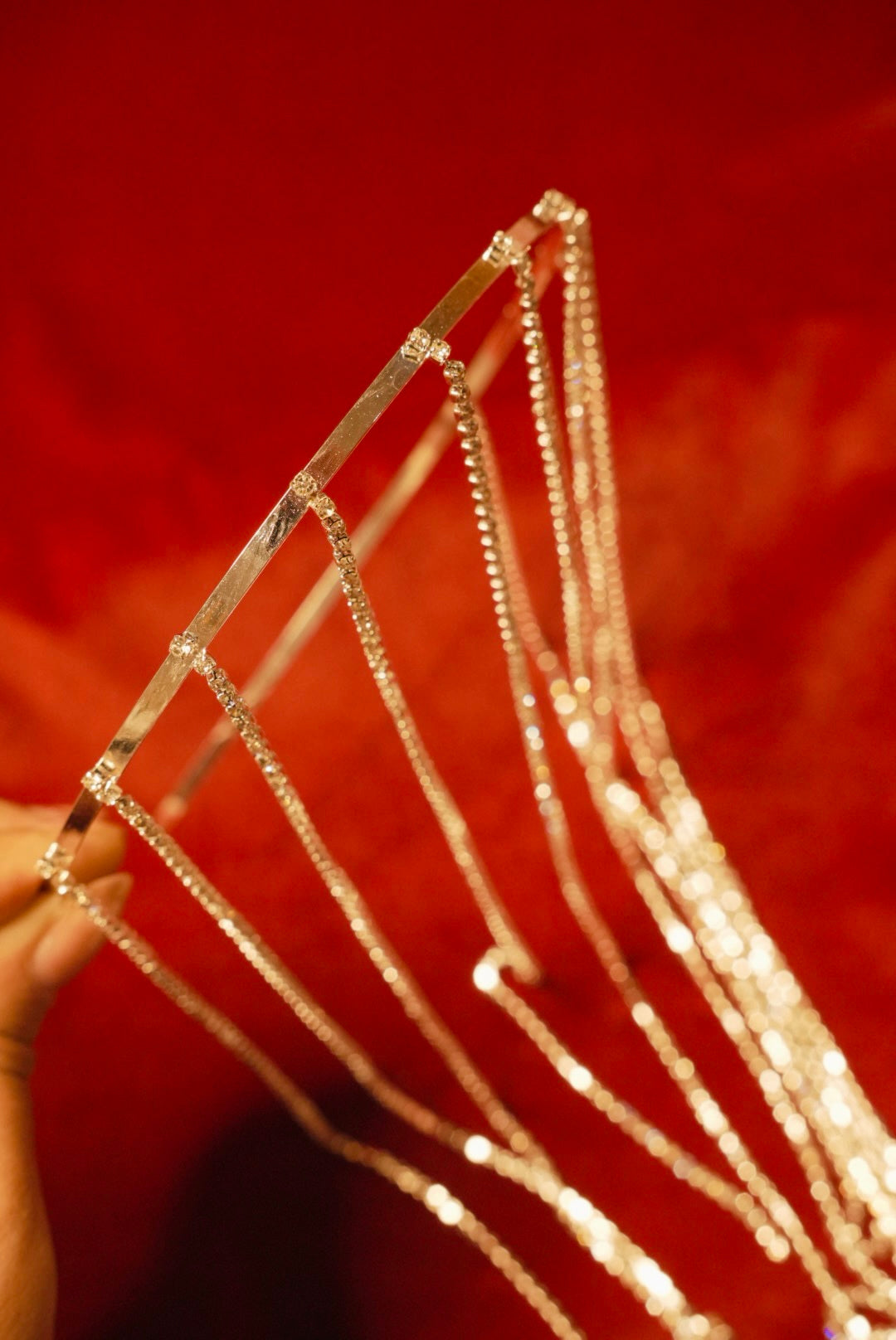 Rhinestones Hairband - Medium Length