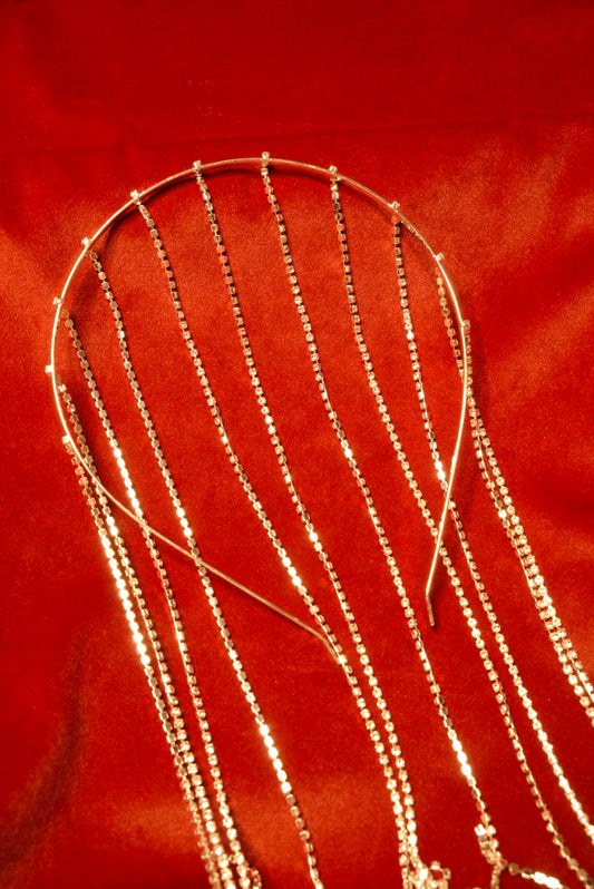 Rhinestones Hairband - Medium Length