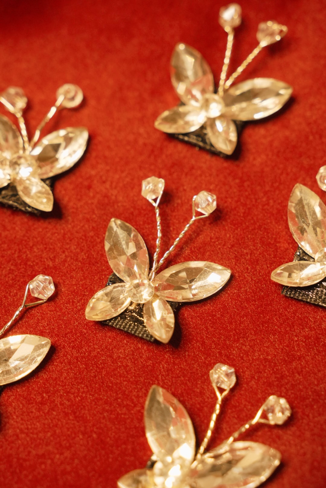 Crystal Butterfly 🦋 Silver ( Set of 6 )