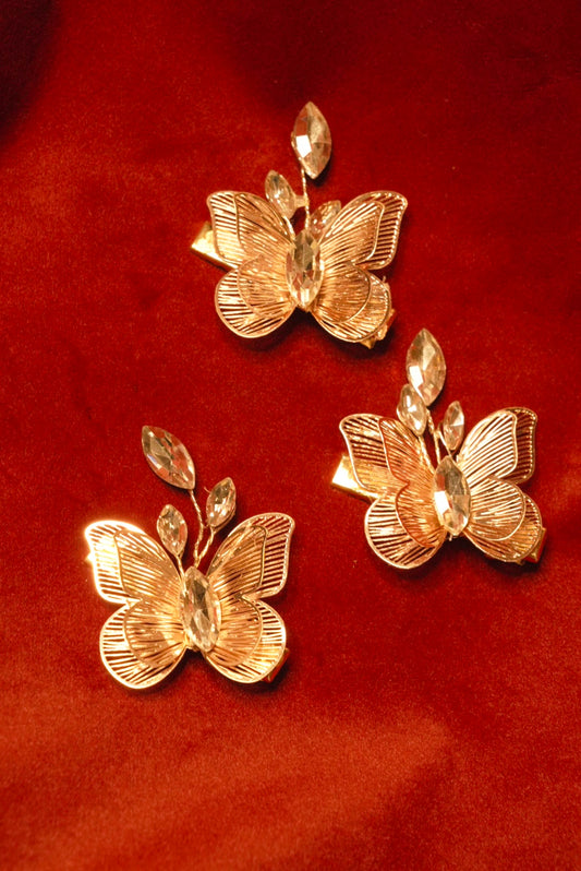High Quality Butterfly Clips ( Set of 3 )