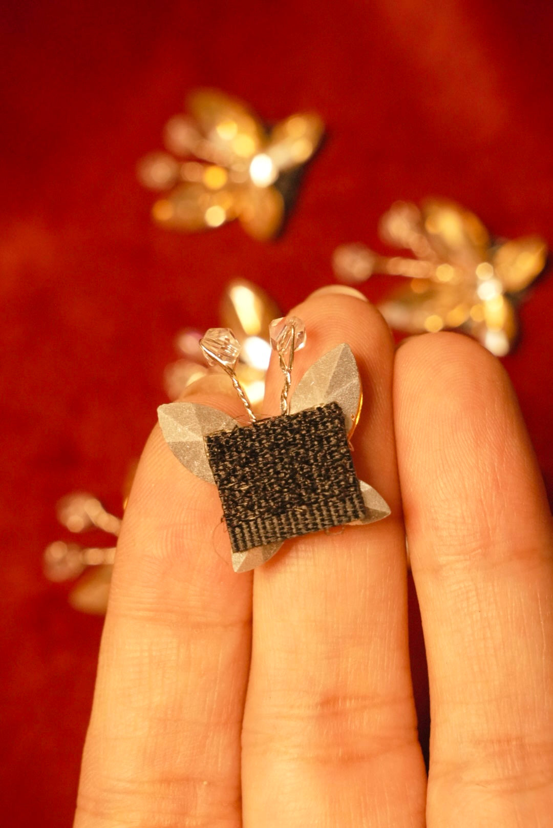 Crystal Butterflies 🦋 Golden ( Set of 6 )