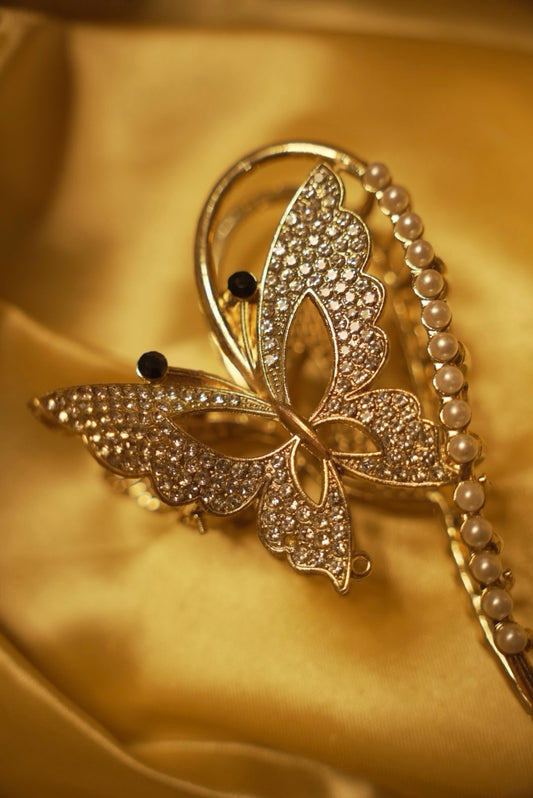 Stones Butterfly Claw Clip