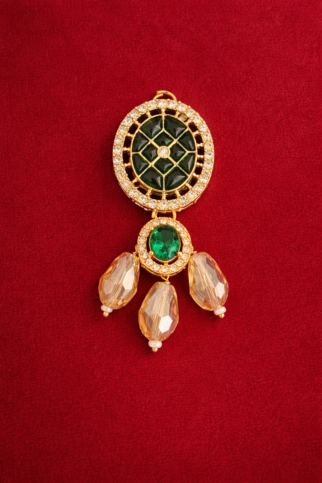 Emerald Hair Pin