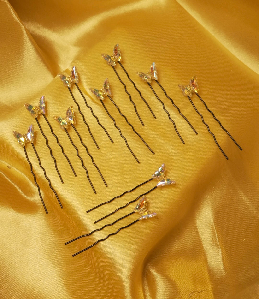 Mermaid Crystal Butterfly Pins