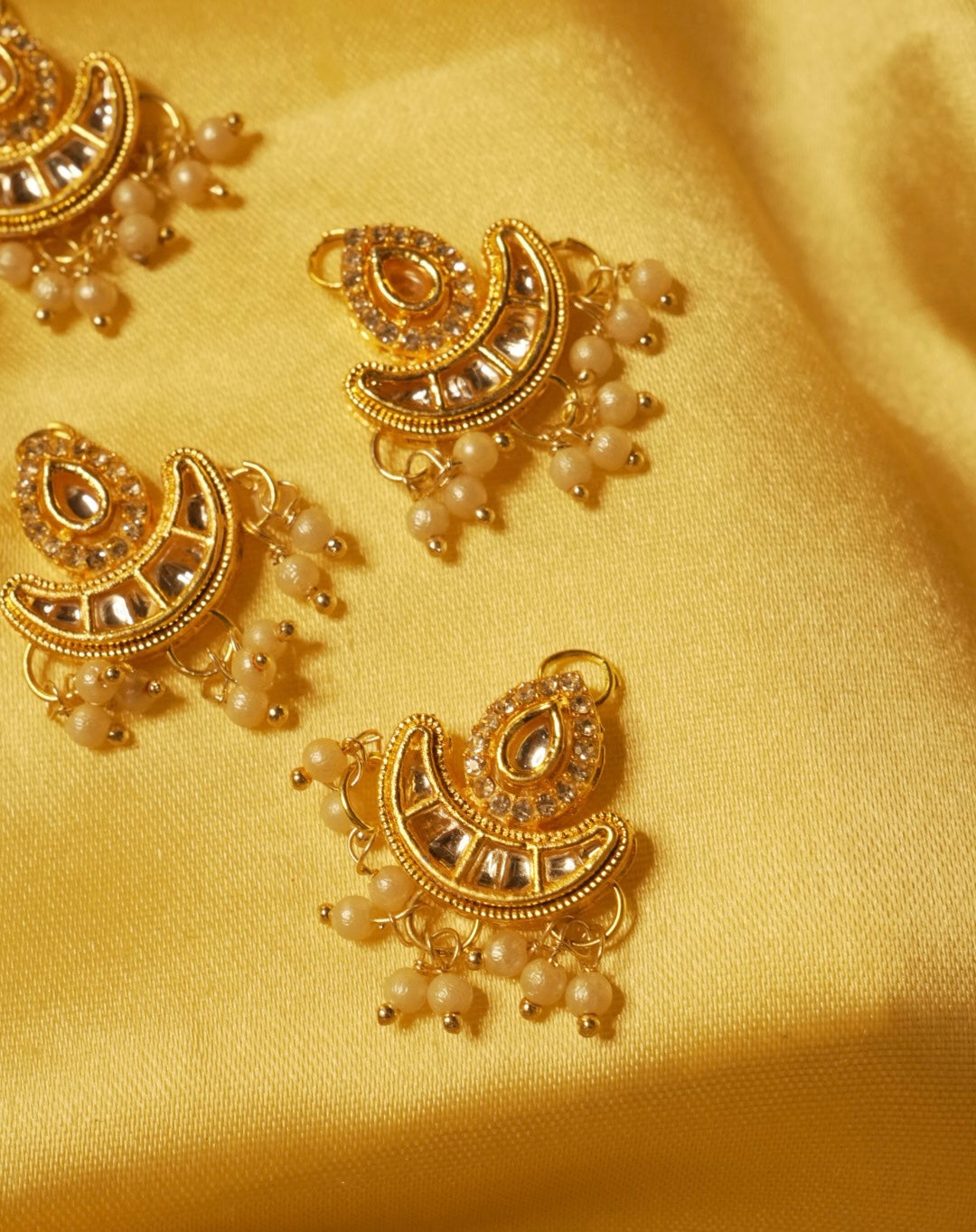 Diya Baati ~ Maang Tikka, Earrings & 6 Hair Pins