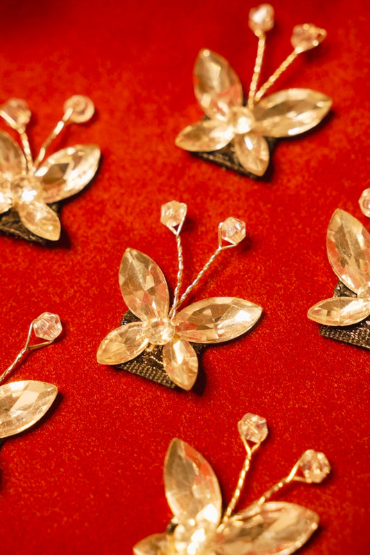 Crystal Butterfly 🦋 Baby Pink ( Set of 6 )