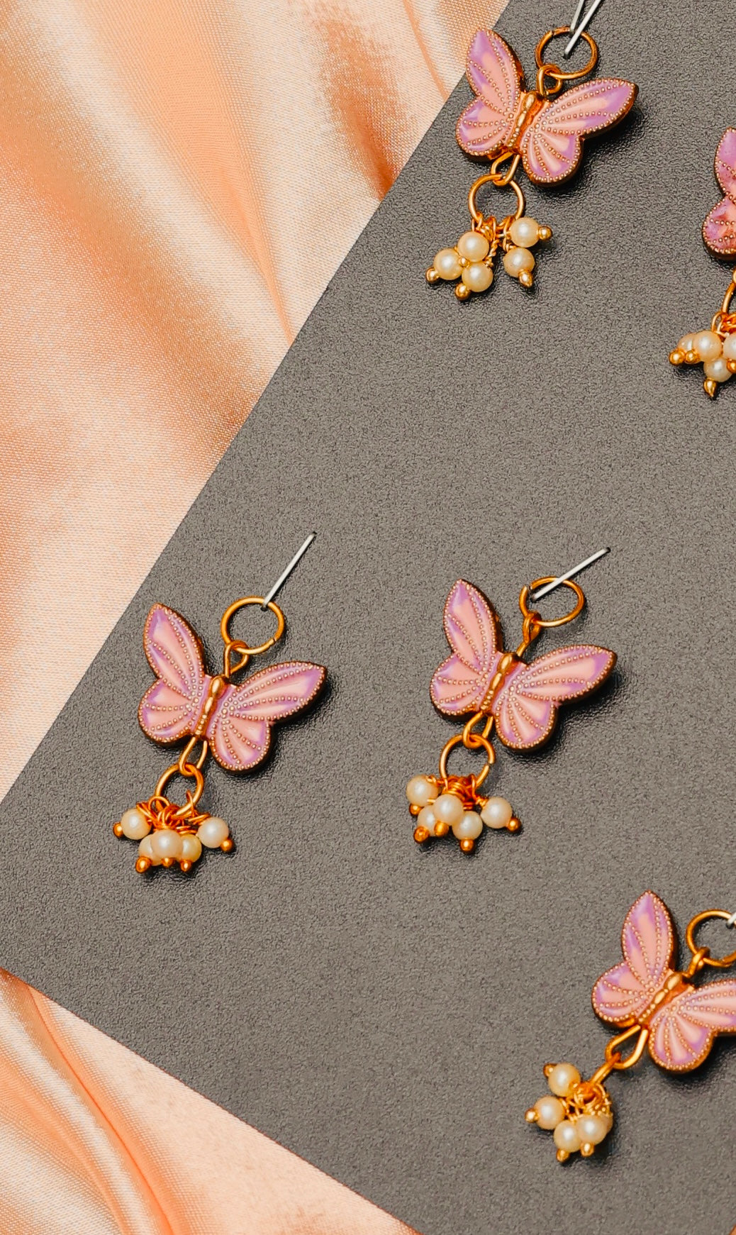 Pink Pearly Butterflies 🦋 ( Pack of 8 )