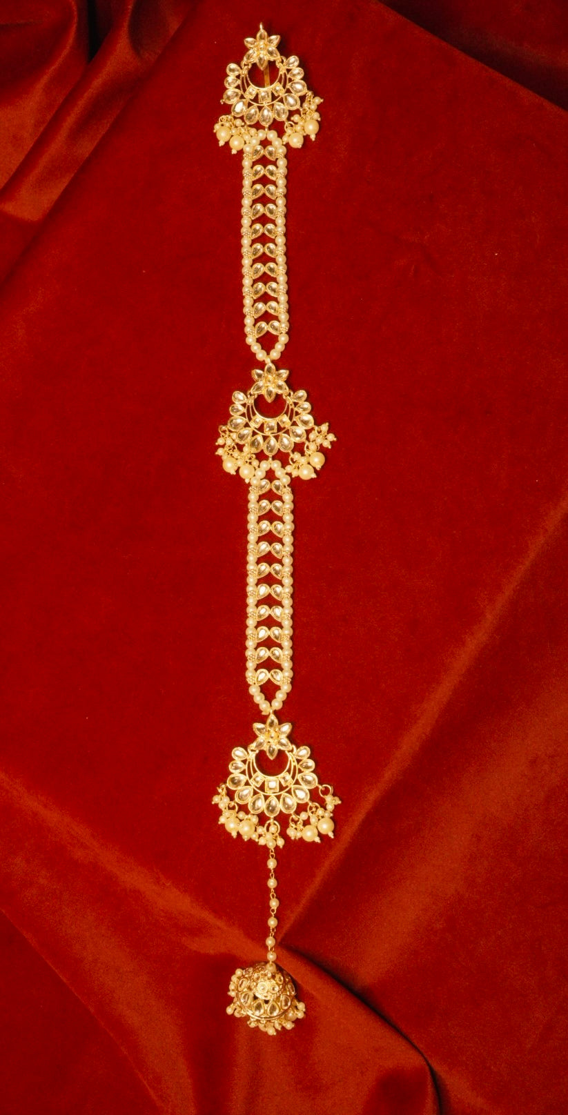 Diya Baati Braid Accessory with Jhumka