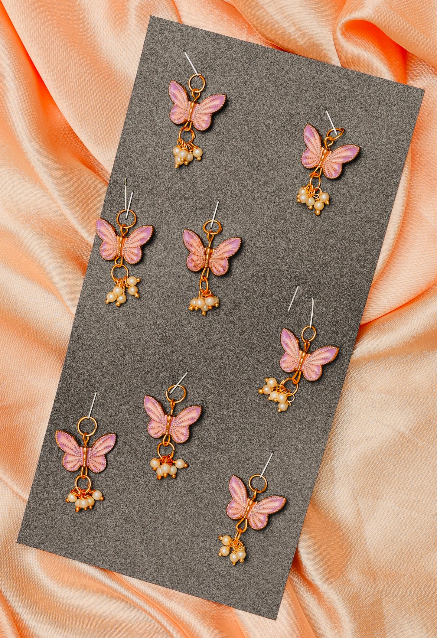 Pink Pearly Butterflies 🦋 ( Pack of 8 )