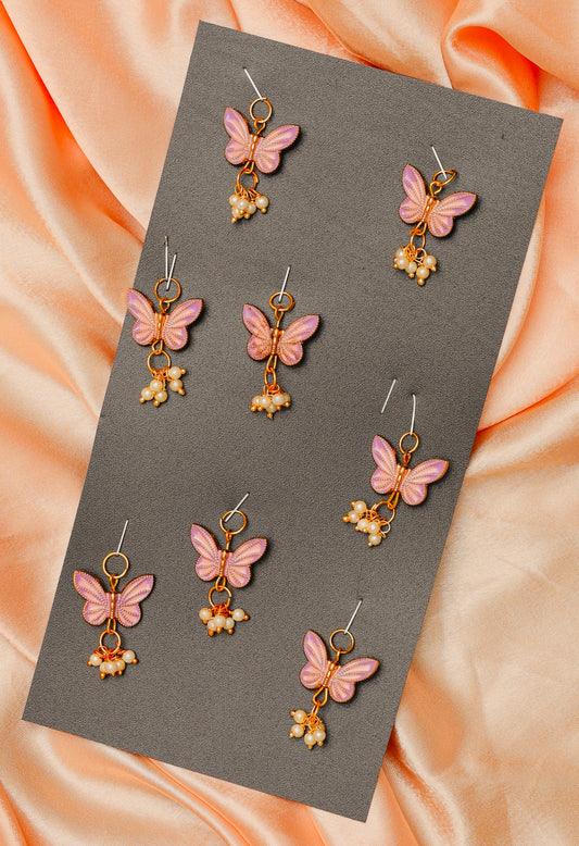Pink Pearly Butterflies 🦋 ( Pack of 8 )