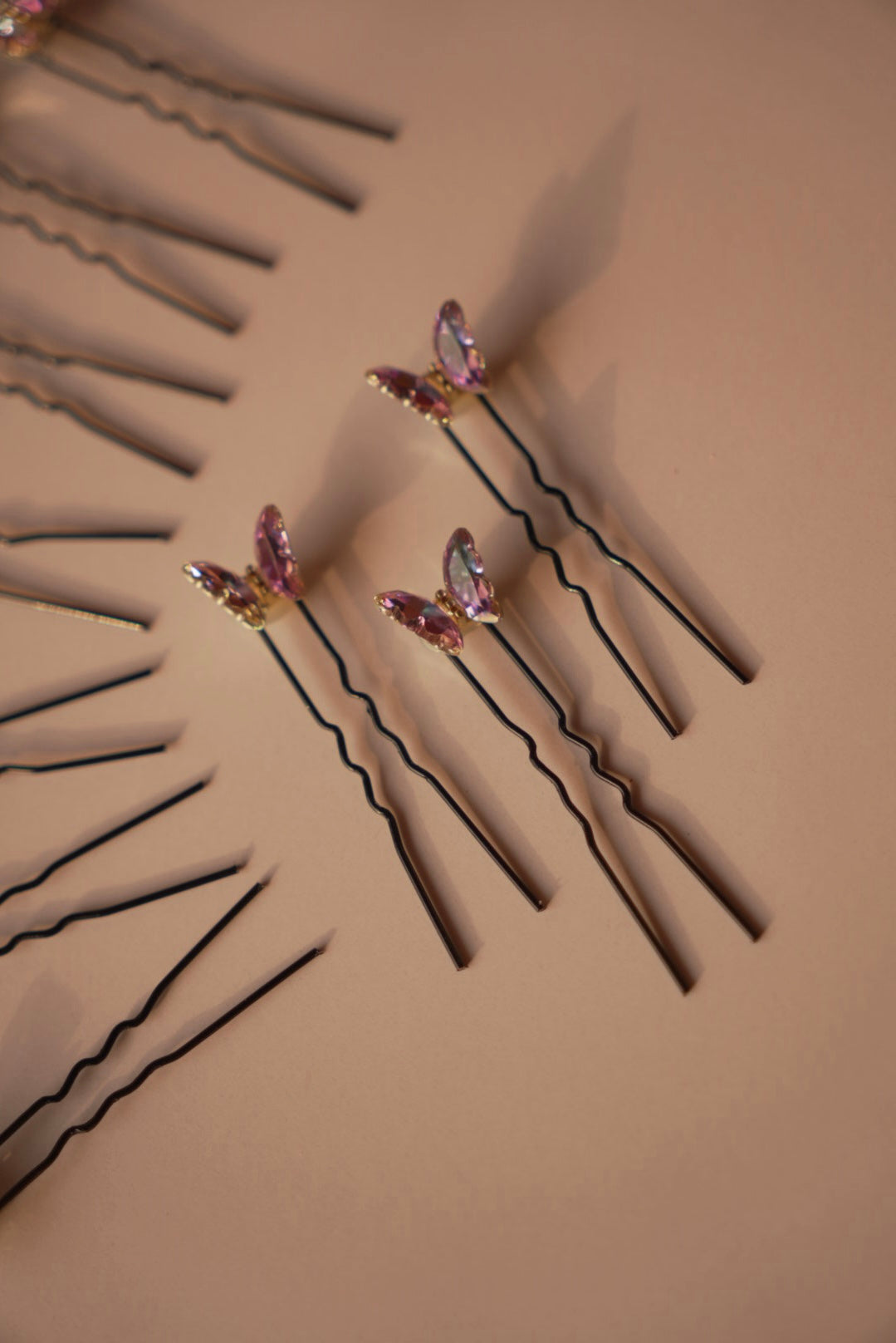 Mermaid Crystal Butterfly Pins