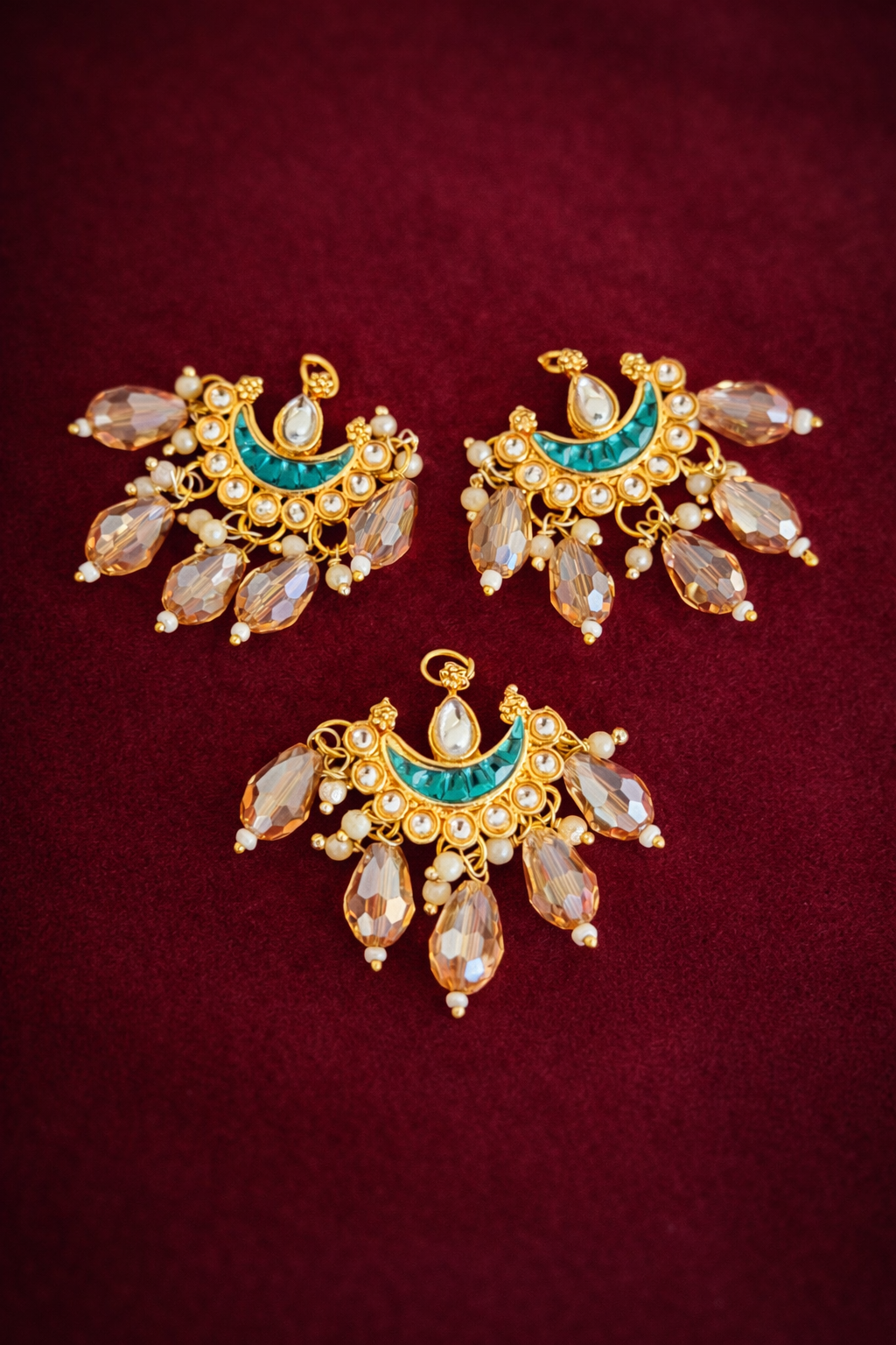 Noor Kundan Pins ( Pack of 3 )