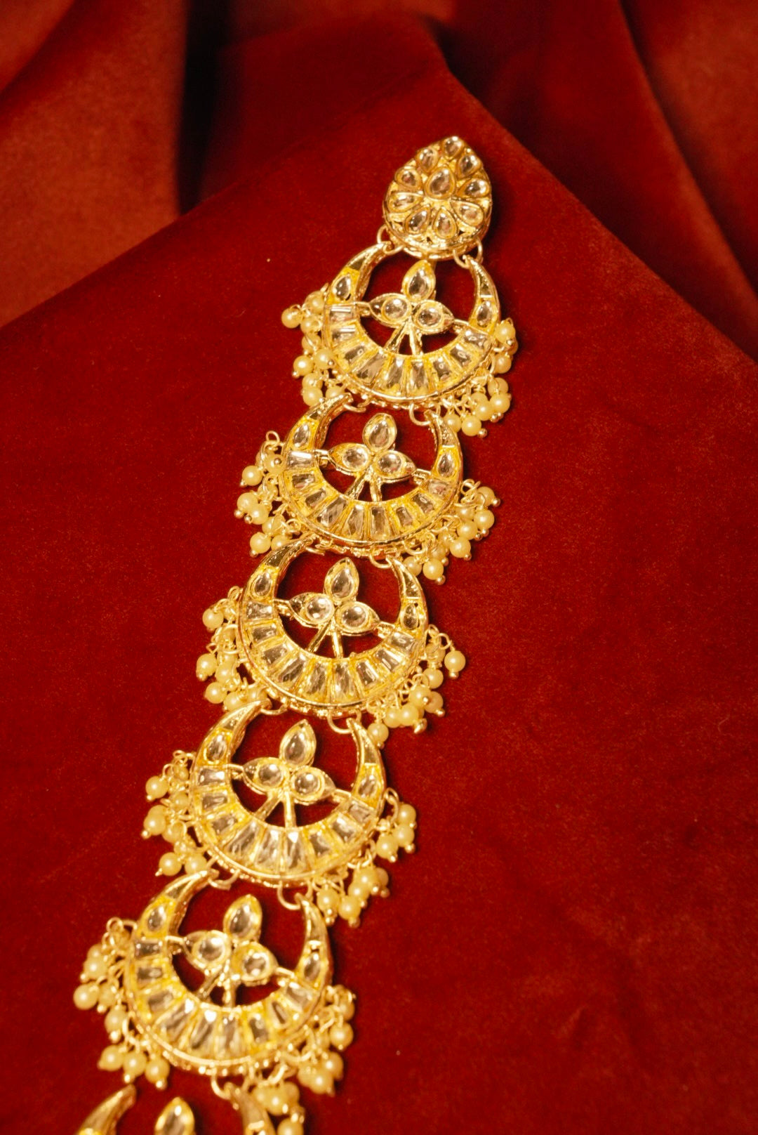 Diya Baali Kundan Guth/Braid Accessory
