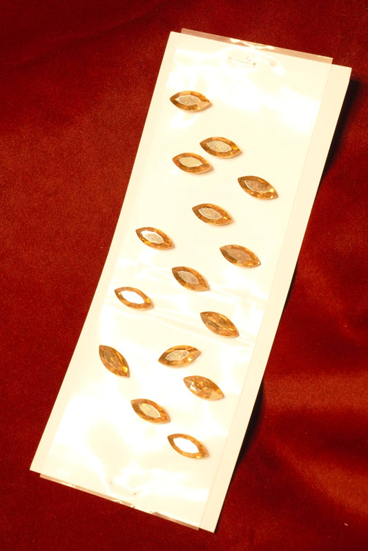 Golden Crystal Stick ons