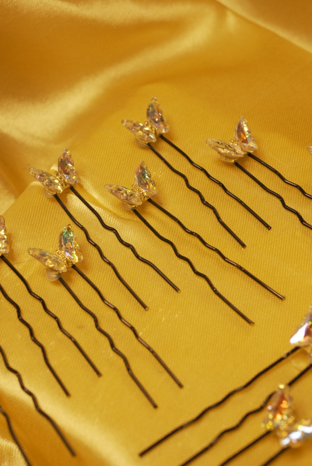 Mermaid Crystal Butterfly Pins