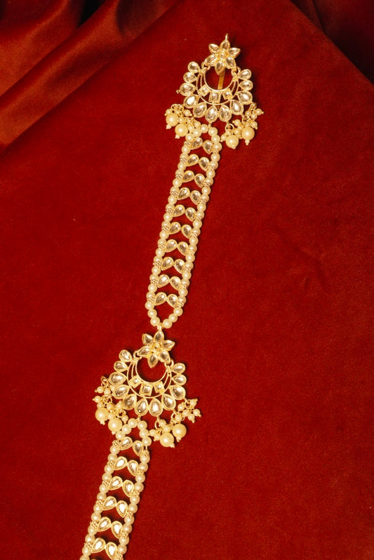 Diya Baati Braid Accessory with Jhumka