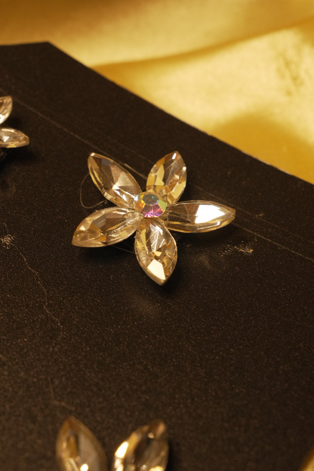 White Crystal Flowers Pack of 6