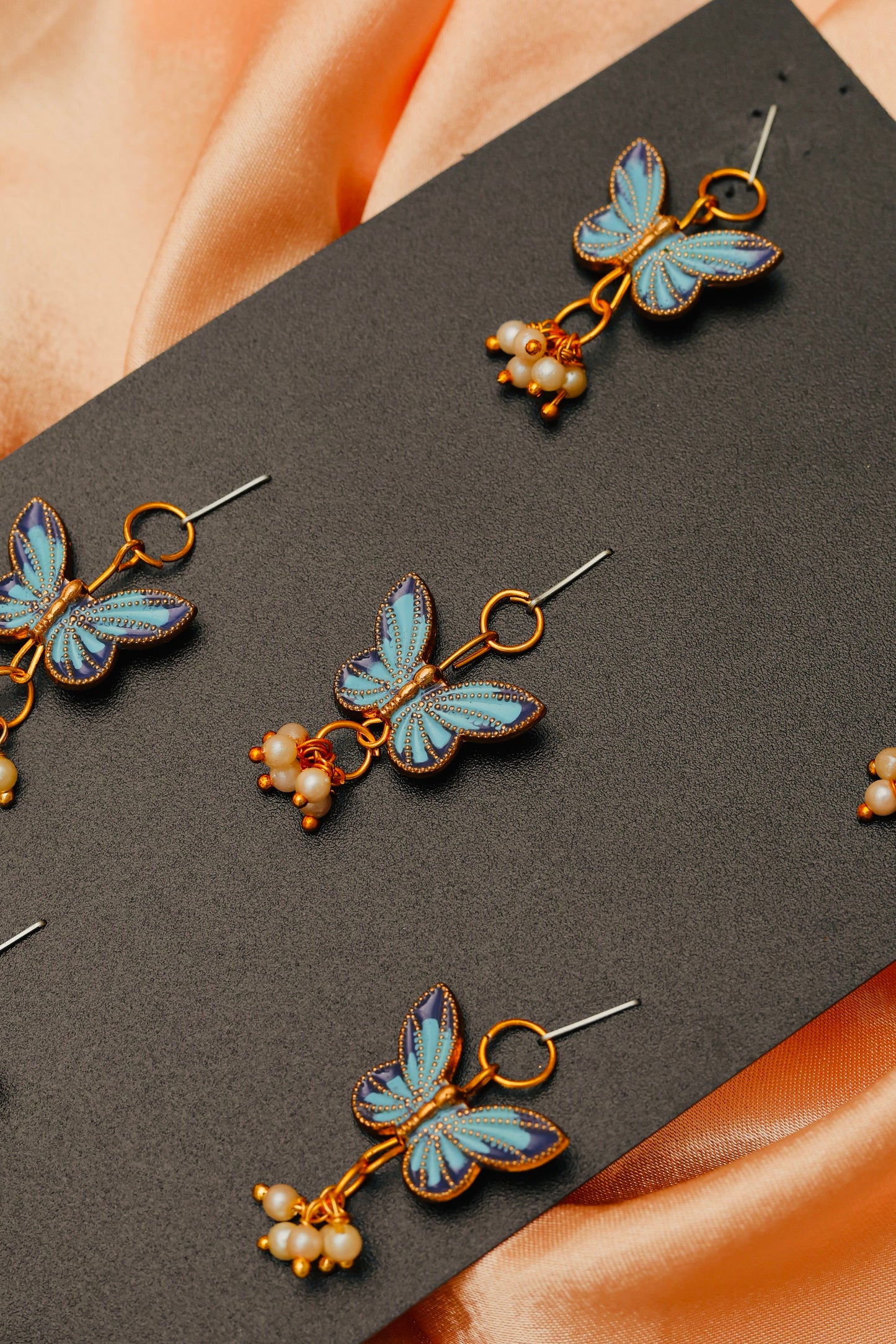 Blue Pearly Butterflies 🦋 ( Pack of 8 )