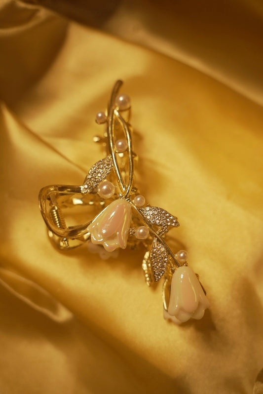 Stones & Pearls Classy Claw Clip