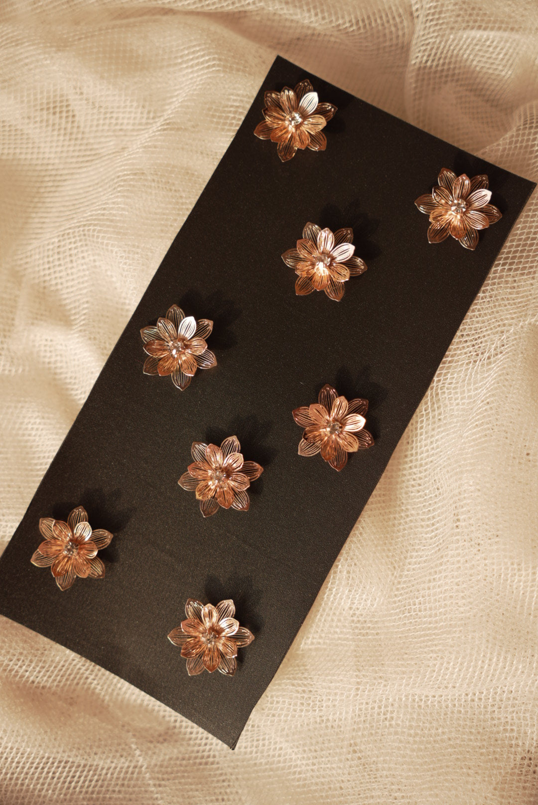 Golden Velcro Flowers