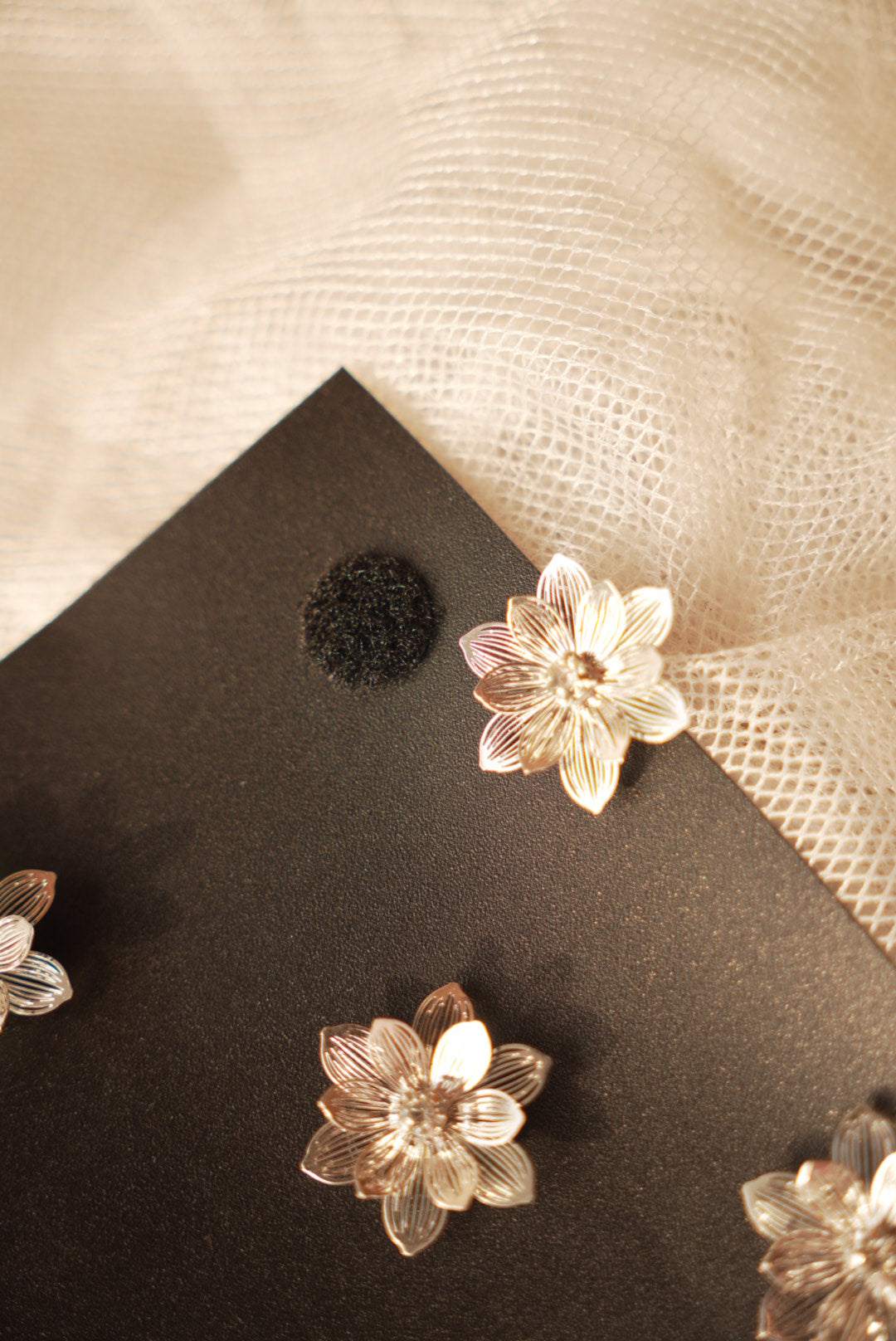 Golden Velcro Flowers