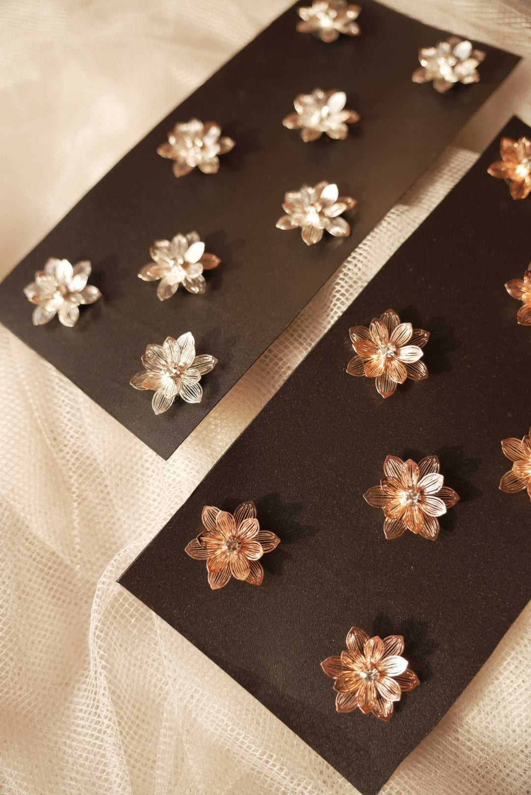 Golden Velcro Flowers