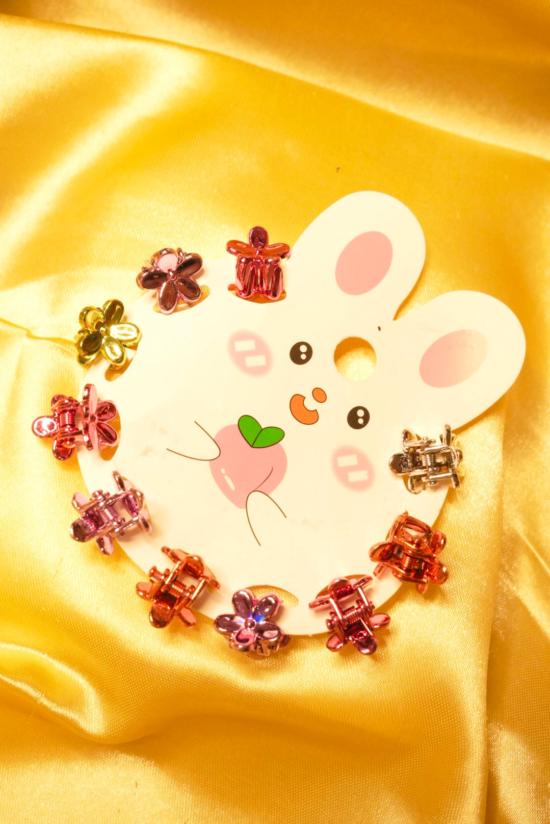 Floral Mini Korean Claw Clips ( 10 )