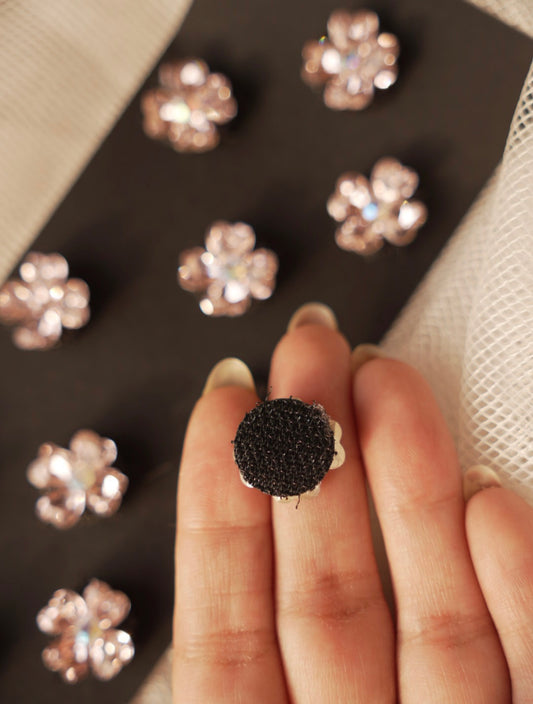 Mermaid Velcro Flower Crystals