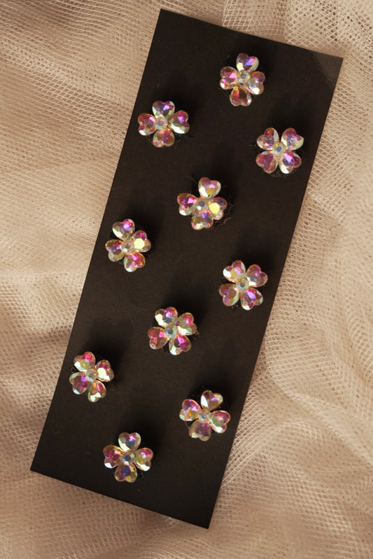 Golden Velcro Flower Crystals