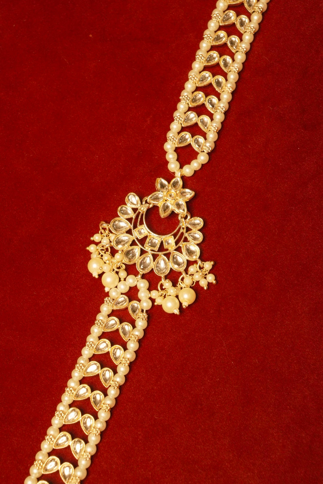 Diya Baati Braid Accessory with Jhumka