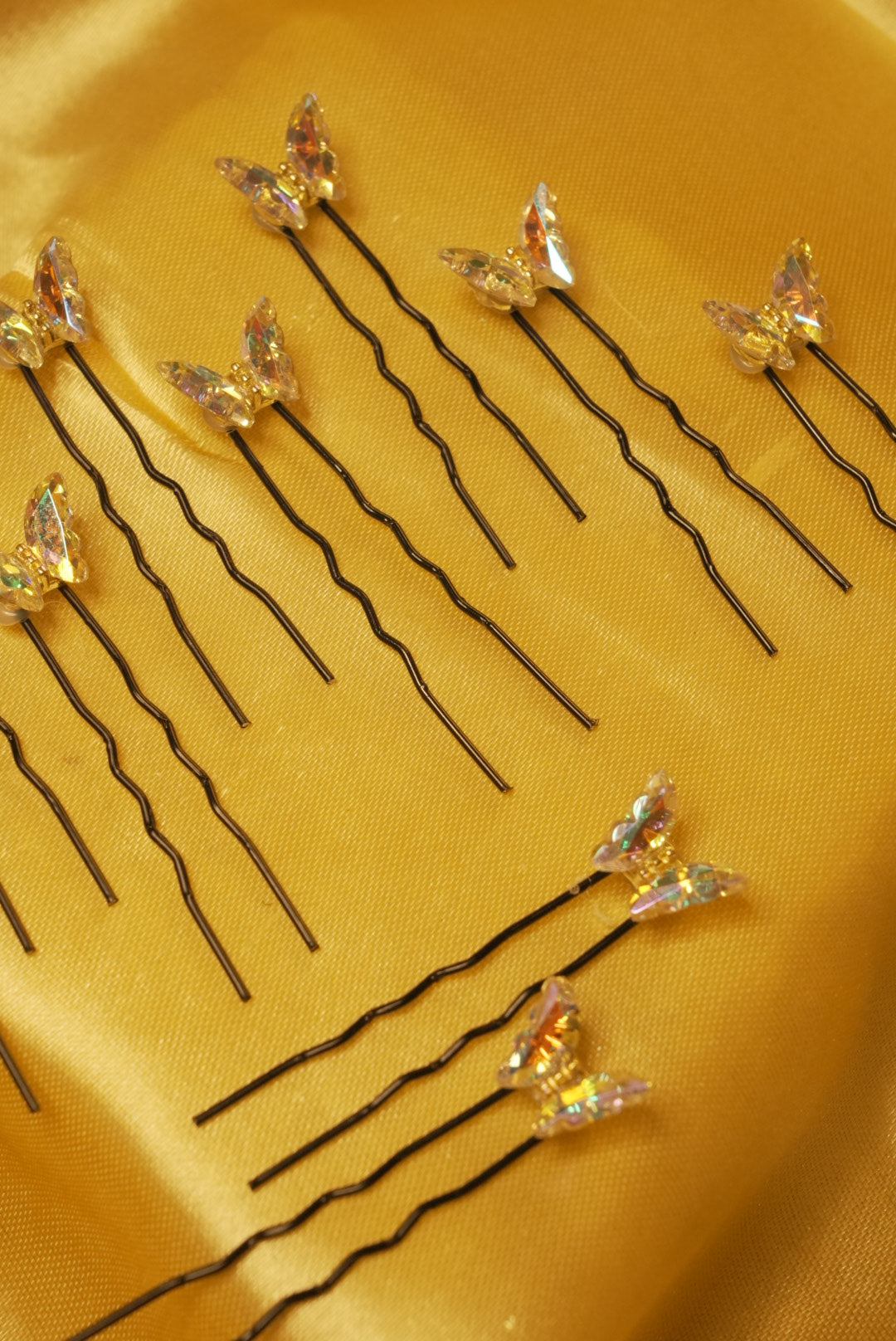 Mermaid Crystal Butterfly Pins