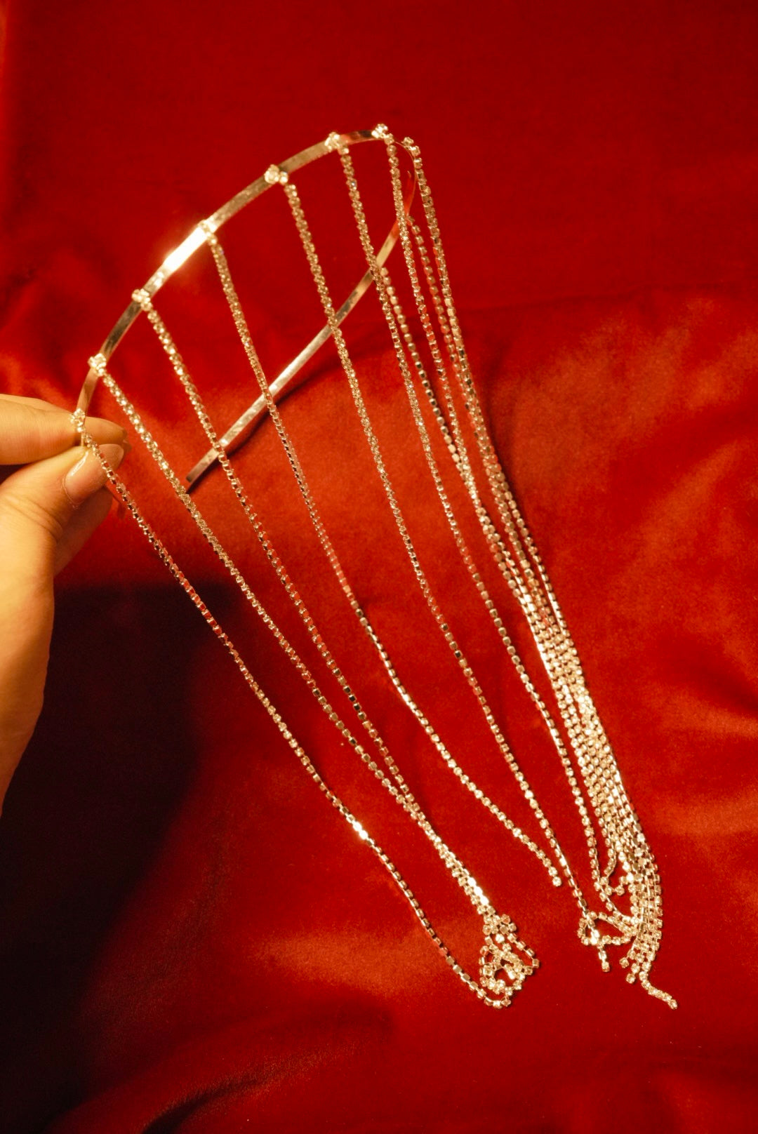 Rhinestones Hairband - Medium Length