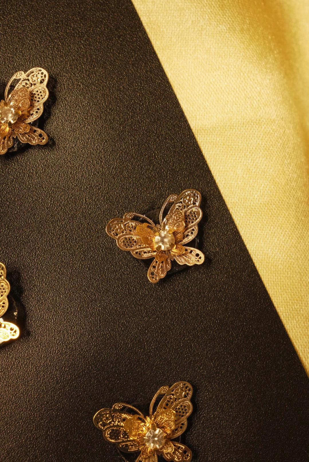 Golden Velcro Butterflies