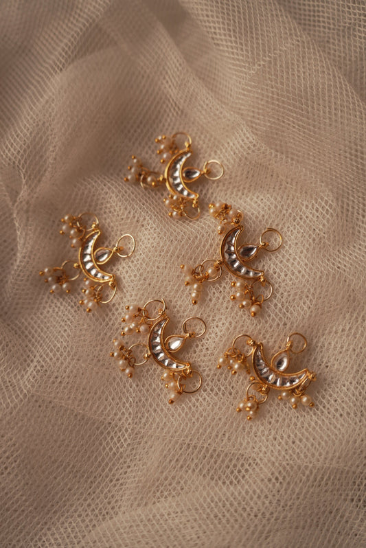 Kundan Multi-Styler DiyaBali ~ White