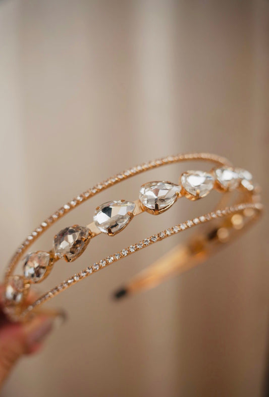 White Fairy Crystals Hairband