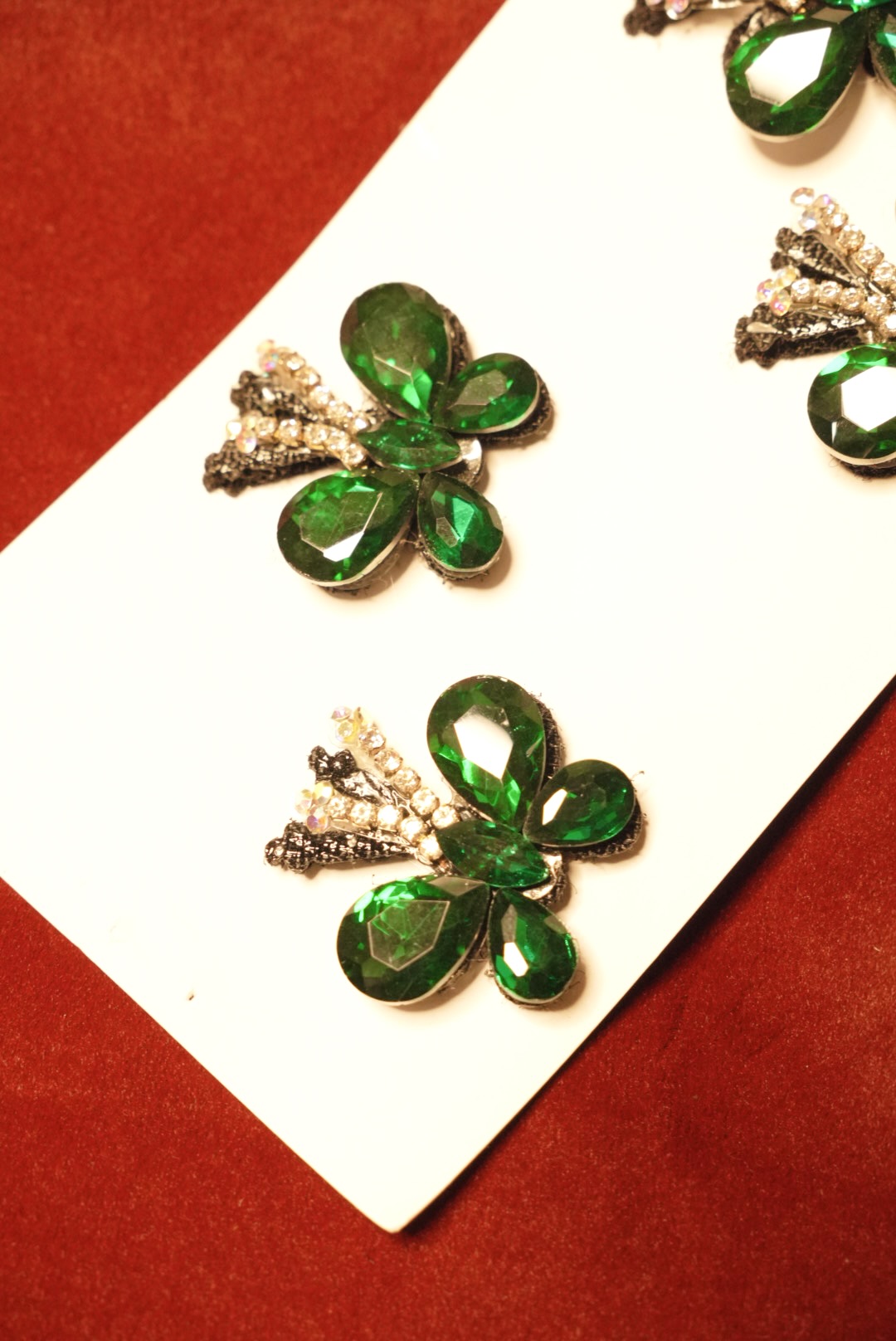 Green Crystal Butterflies