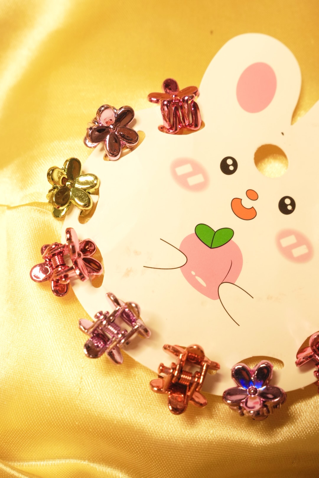 Floral Mini Korean Claw Clips ( 10 )