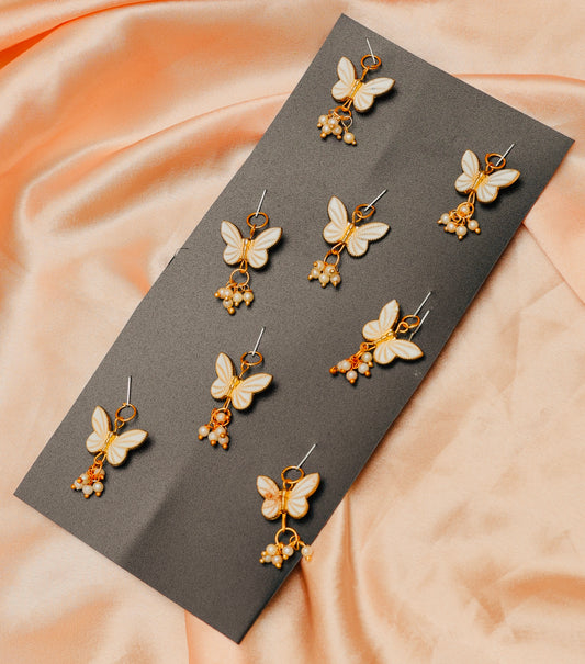 White Pearly Butterflies 🦋 ( Pack of 8 )