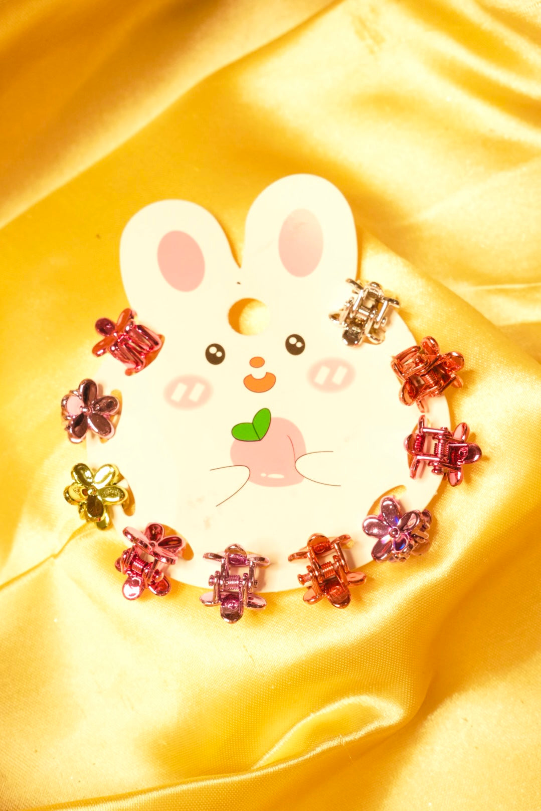Floral Mini Korean Claw Clips ( 10 )
