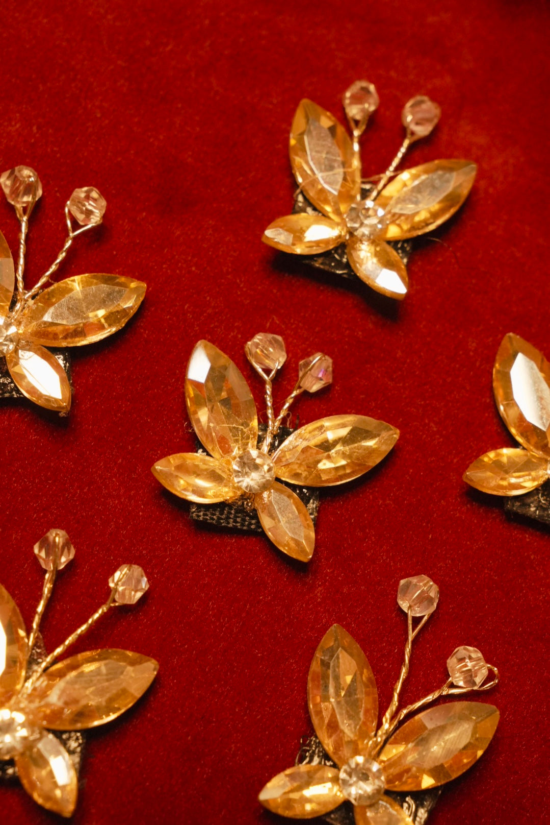 Crystal Butterflies 🦋 Golden ( Set of 6 )