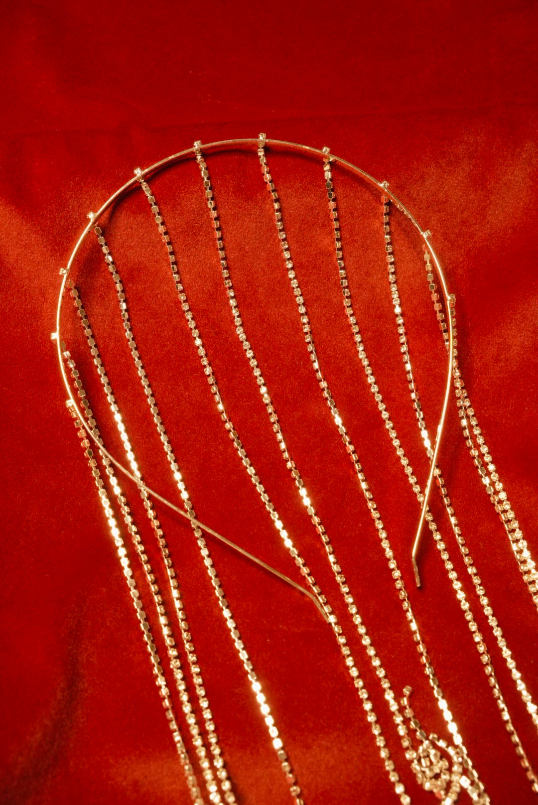 Rhinestones Hairband - Medium Length